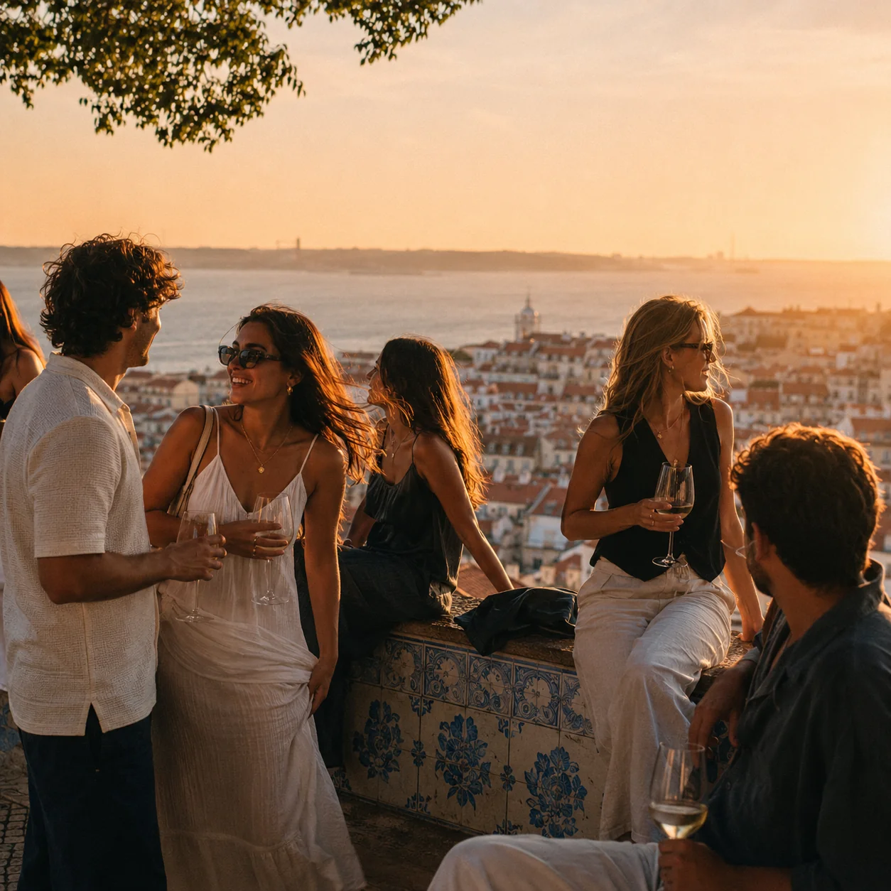 Lisbon mood — texture and warmth